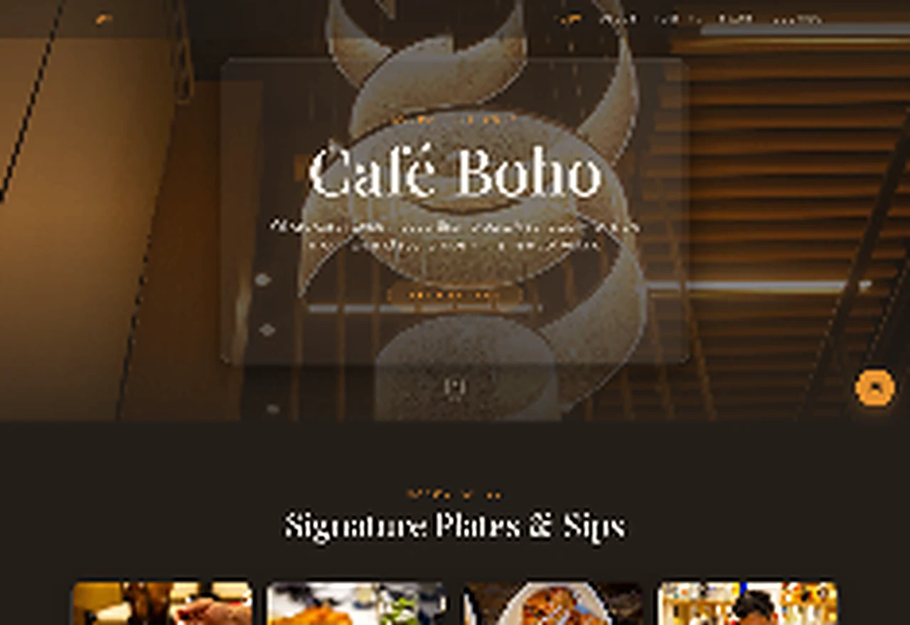 Café Boho — Restaurant · Web