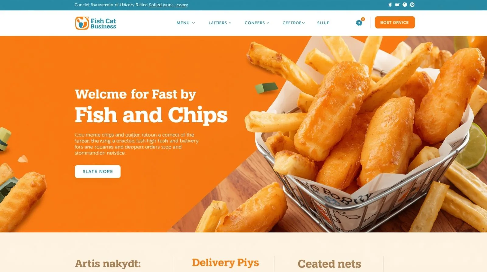 Fish Cat Business — F&B · Web & Delivery