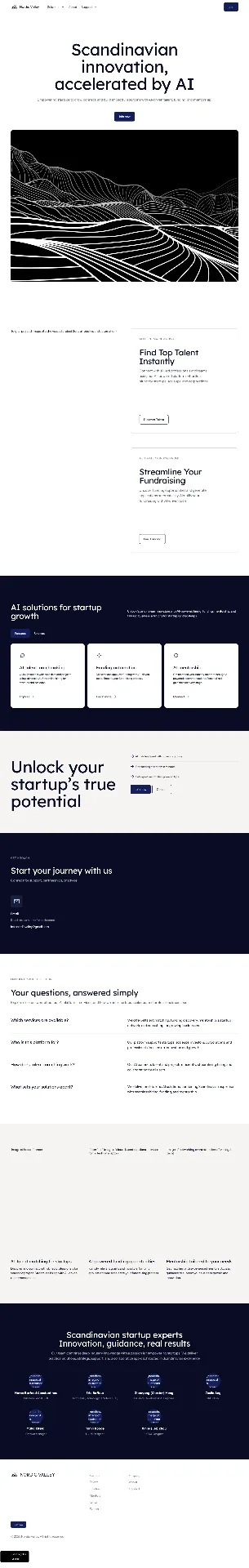 Nordic Valley — Venture · Web